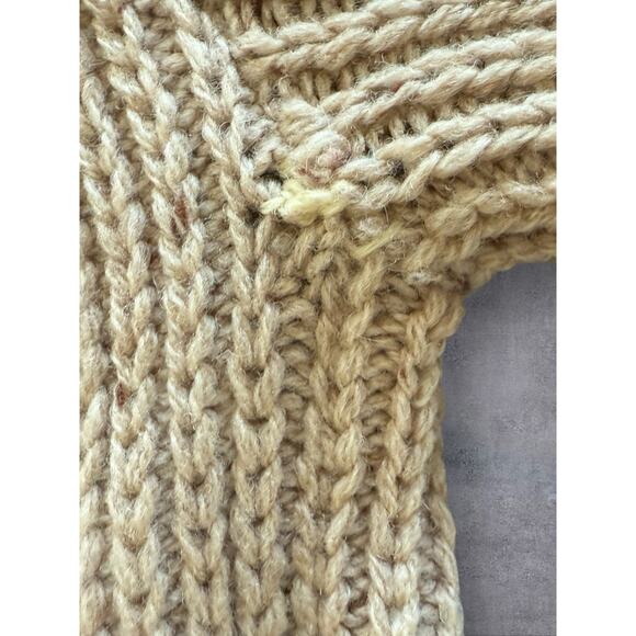 Vtg Pendleton Shetland Wool Sweater Zip Cardigan Mens L USA Chunky Knit Grandpa - Picture 8 of 10